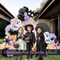 Two spooky Halloween Balloon Garland Arch Kit(Pink Black Purple)